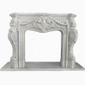 Indoor Natural Marble Fireplace Surround Stone Fireplaces